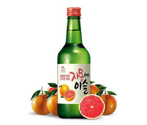 HiteJinro Chamisul soju alla pompelmo