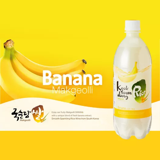 Kooksoondang Makgeolli alla banana