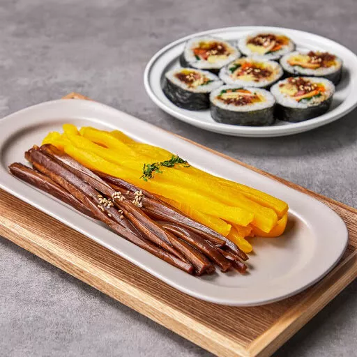 Jongga Gimbap Bardana e rapa sottaceto