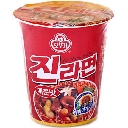 Ottogi Jin ramen istantaneo piccante cup 65g