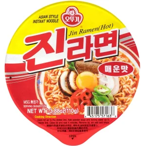 Ottogi Jin ramen istantaneo piccante bowl 110g