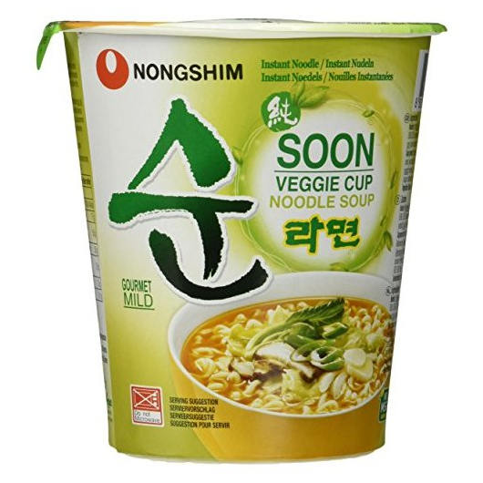 Soon Veggie ramen coreano vegetariano sono croccanti, leggeri e facili da mangiare!