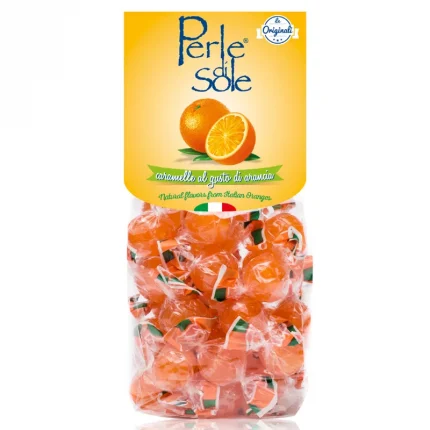 Perle di sole caramelle al gusto di arancia 200g