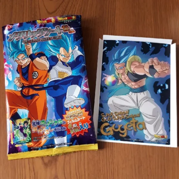 Coris Dragon Ball gomma con carta di metallo 4g