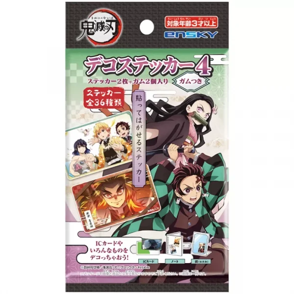 Ensky gomma con adesivi di Kimetsu no Yaiba 1p