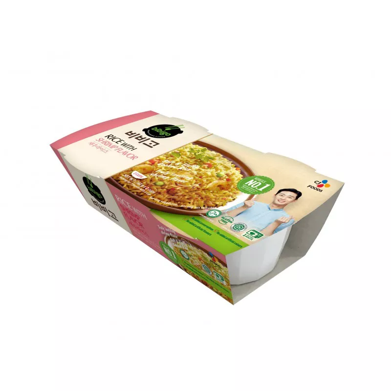 CJ Bibigo riso cotto ai gamberi 320g