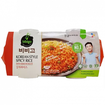 cj bibigo riso cotto con salsa di kimchi 320g