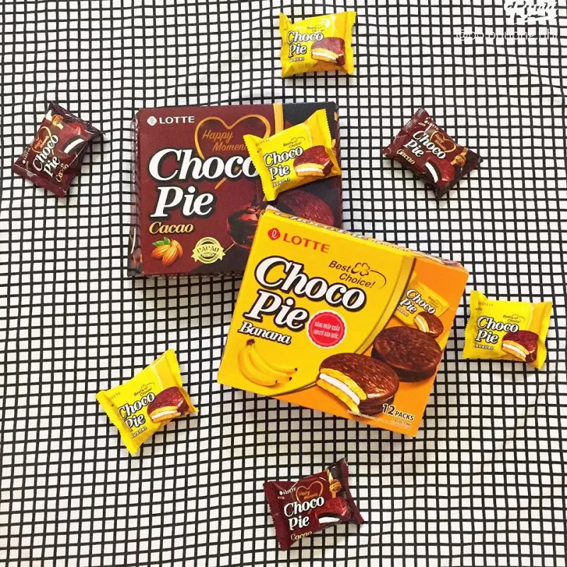 Lotte choco pie alla banana 336g
