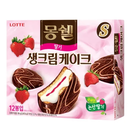 Lotte choco pie alla fragola 384g
