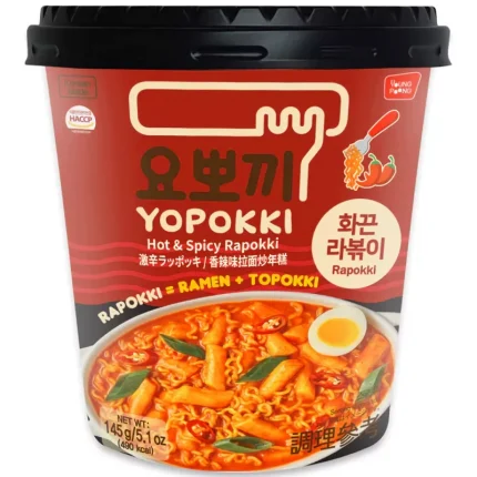 Yopokki rapokki gnocchi di riso con ramen piccante 145g