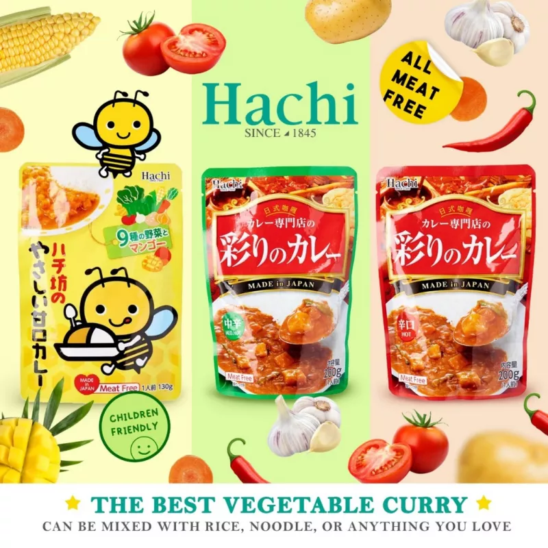Hachi curry per vegetarian medio 200g