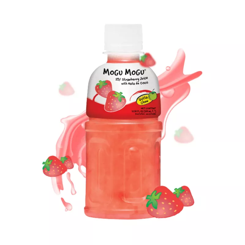 Mogu Mogu con succo di fragola e nata de coco 320ml