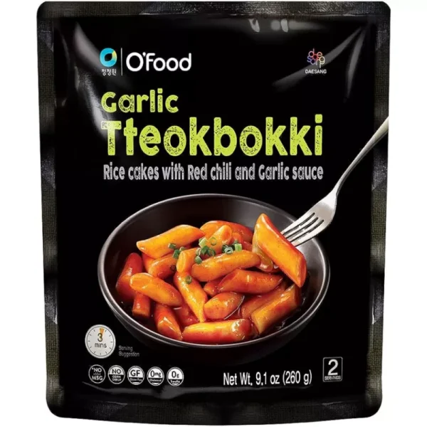 Chungjungone o'food tteokbokki con salsa all'aglio 260g